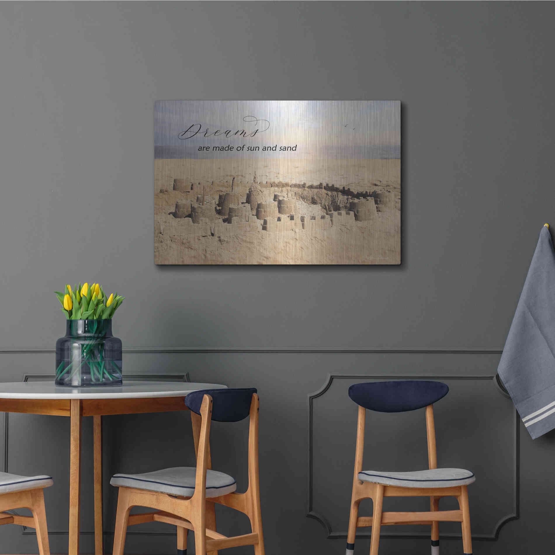 Luxe Metal Art 'Dreams' by Lori Deiter, Metal Wall Art,36x24