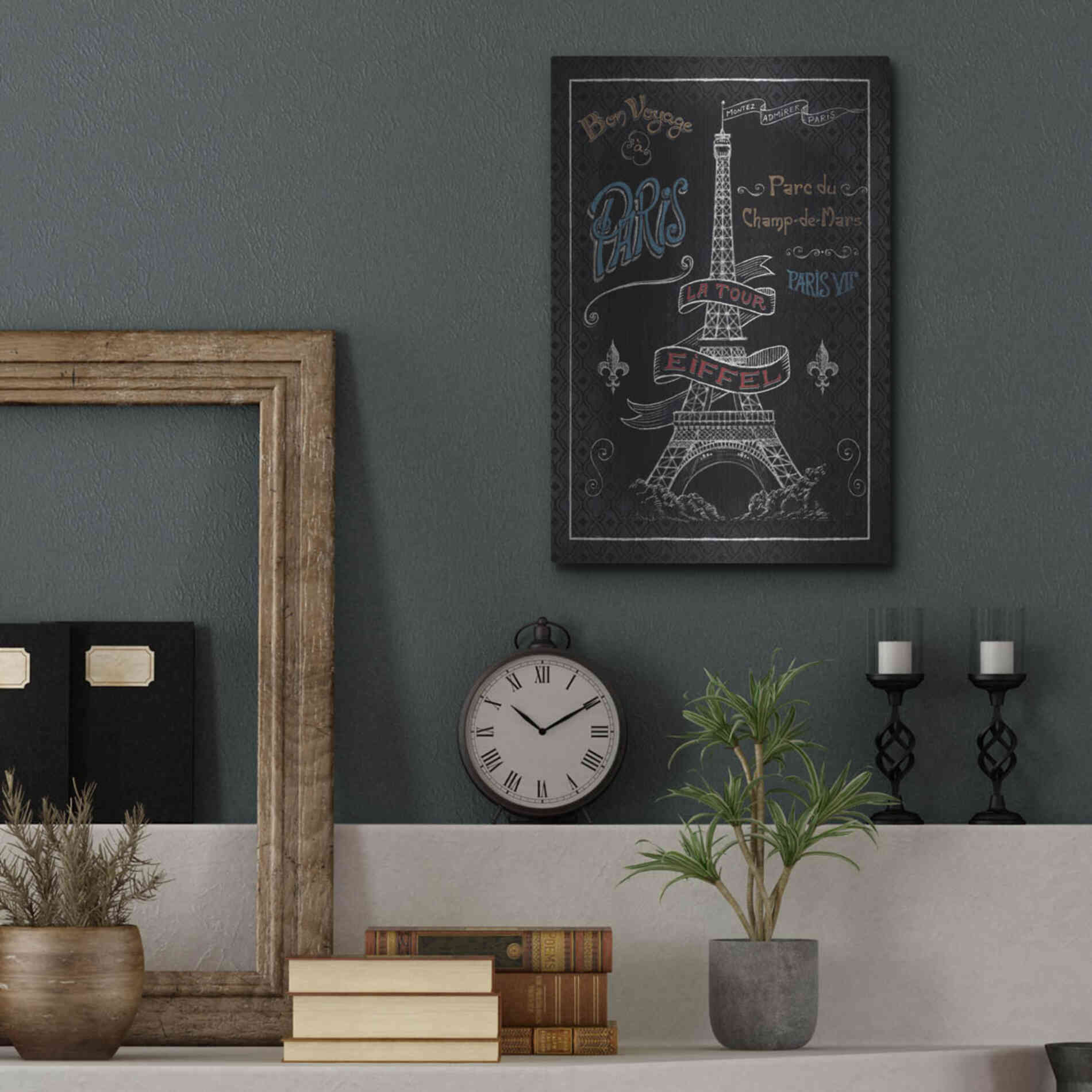 Luxe Metal Art 'Travel to Paris I' by Daphne Brissonet, Metal Wall Art,12x16