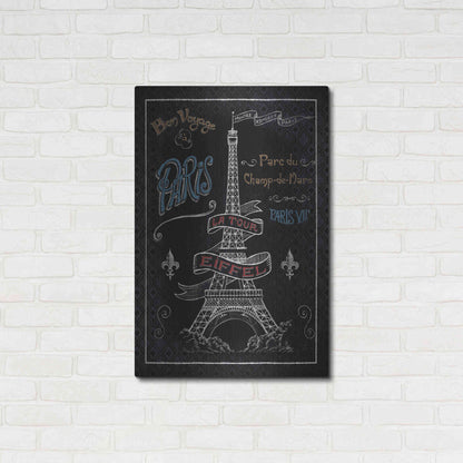 Luxe Metal Art 'Travel to Paris I' by Daphne Brissonet, Metal Wall Art,24x36