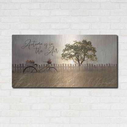 Luxe Metal Art 'Autumn is in the Air' by Lori Deiter, Metal Wall Art,48x24