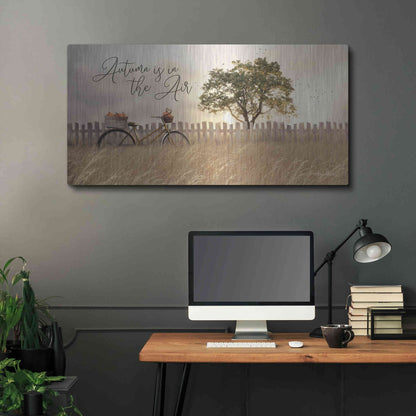 Luxe Metal Art 'Autumn is in the Air' by Lori Deiter, Metal Wall Art,48x24