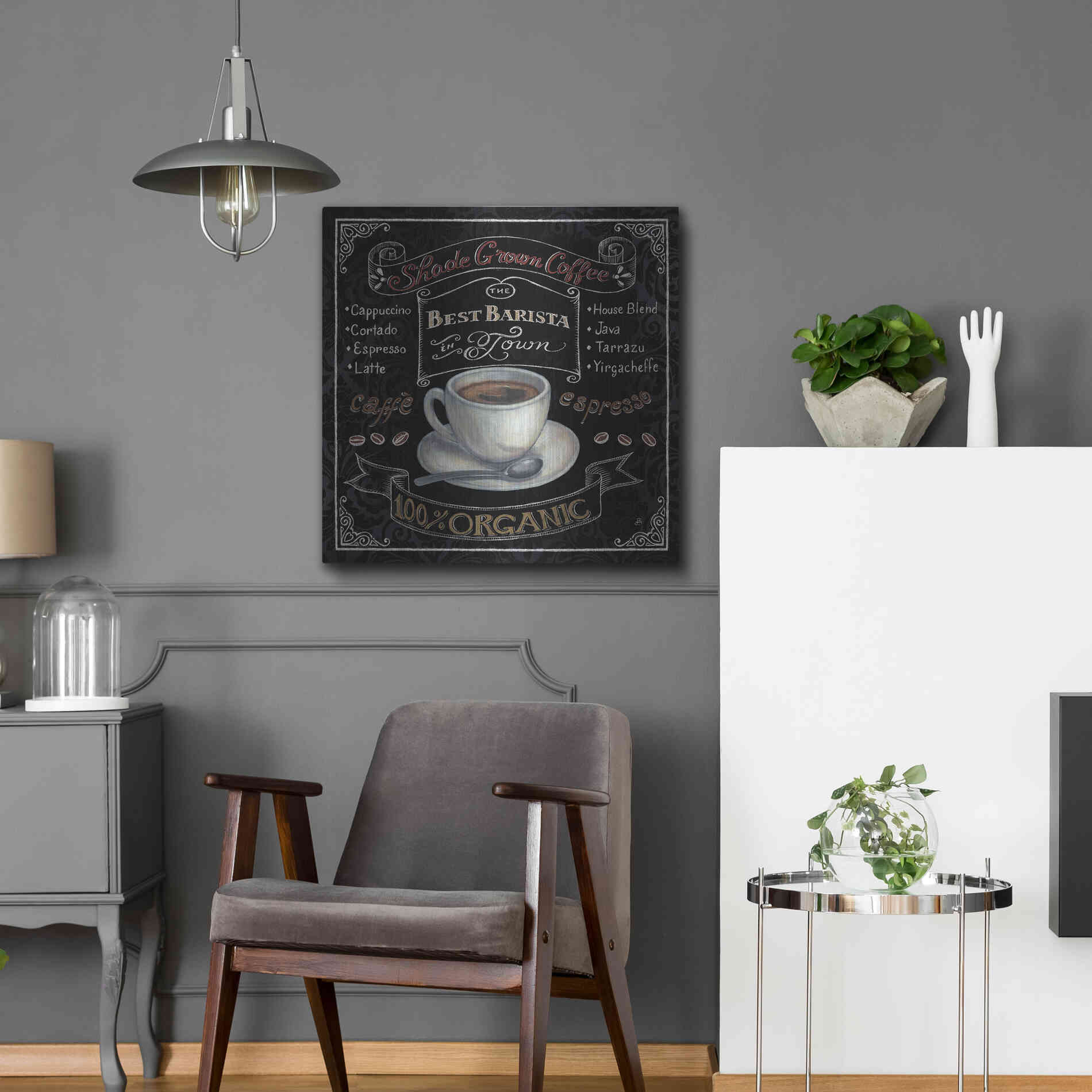 Luxe Metal Art 'Morning Treat Square II' by Daphne Brissonet, Metal Wall Art,24x24