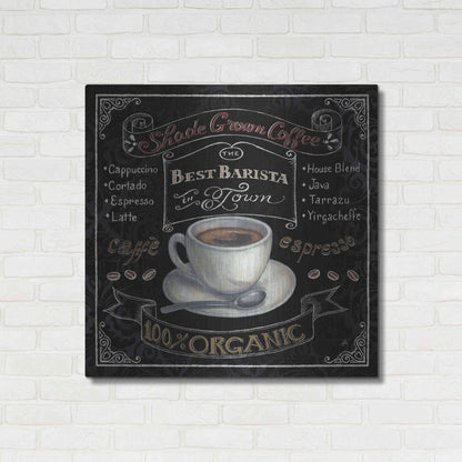 Luxe Metal Art 'Morning Treat Square II' by Daphne Brissonet, Metal Wall Art,36x36