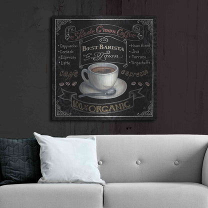 Luxe Metal Art 'Morning Treat Square II' by Daphne Brissonet, Metal Wall Art,36x36