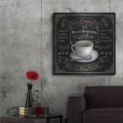 Luxe Metal Art 'Morning Treat Square II' by Daphne Brissonet, Metal Wall Art,36x36