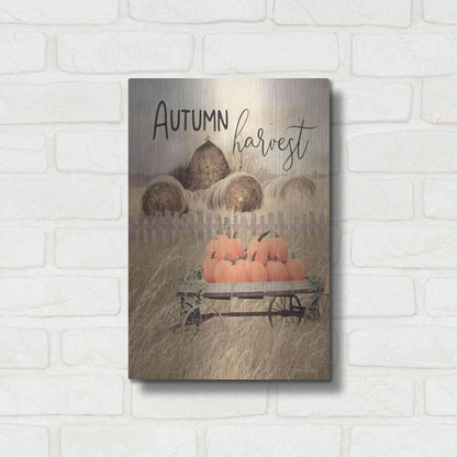 Luxe Metal Art 'Autumn Harvest' by Lori Deiter, Metal Wall Art,12x16