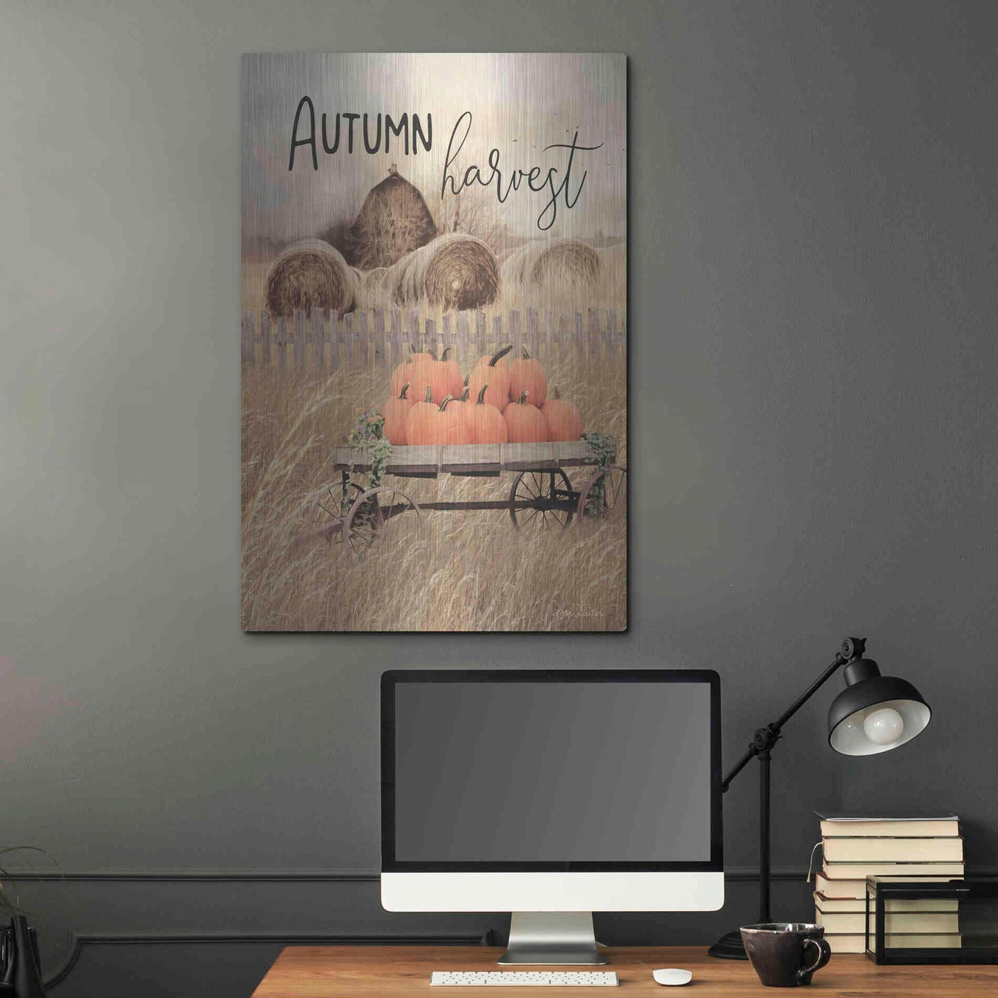 Luxe Metal Art 'Autumn Harvest' by Lori Deiter, Metal Wall Art,24x36