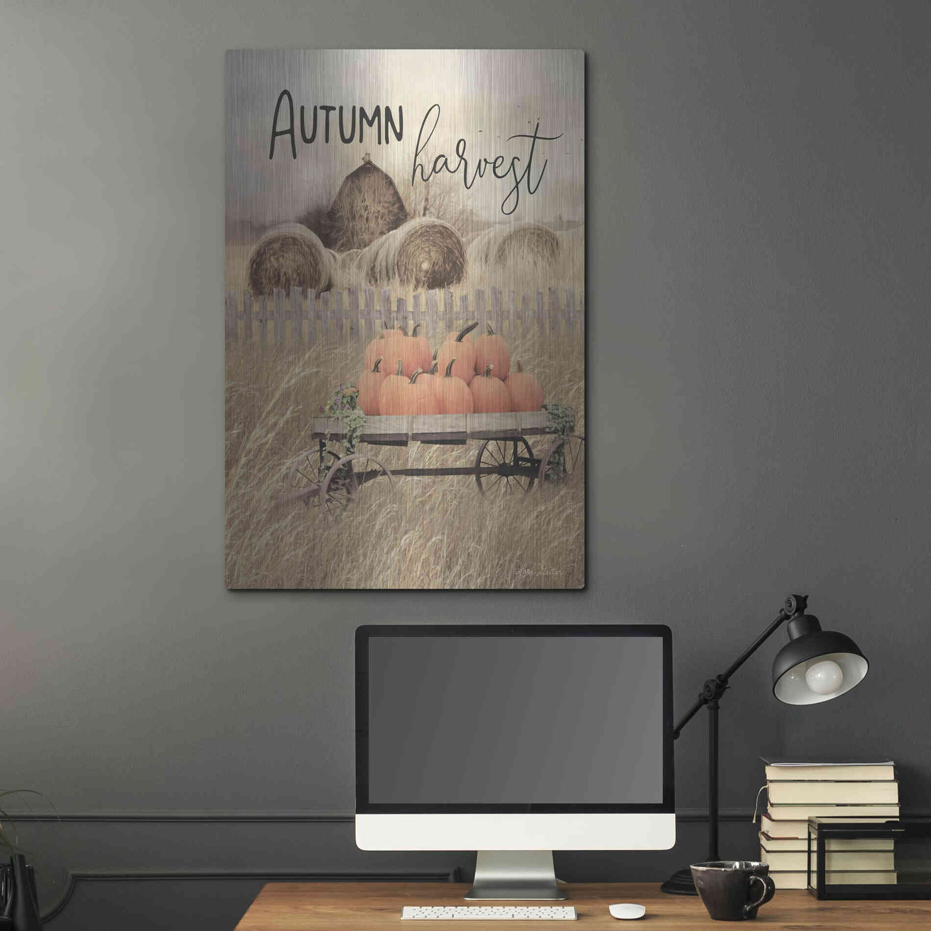 Luxe Metal Art 'Autumn Harvest' by Lori Deiter, Metal Wall Art,24x36