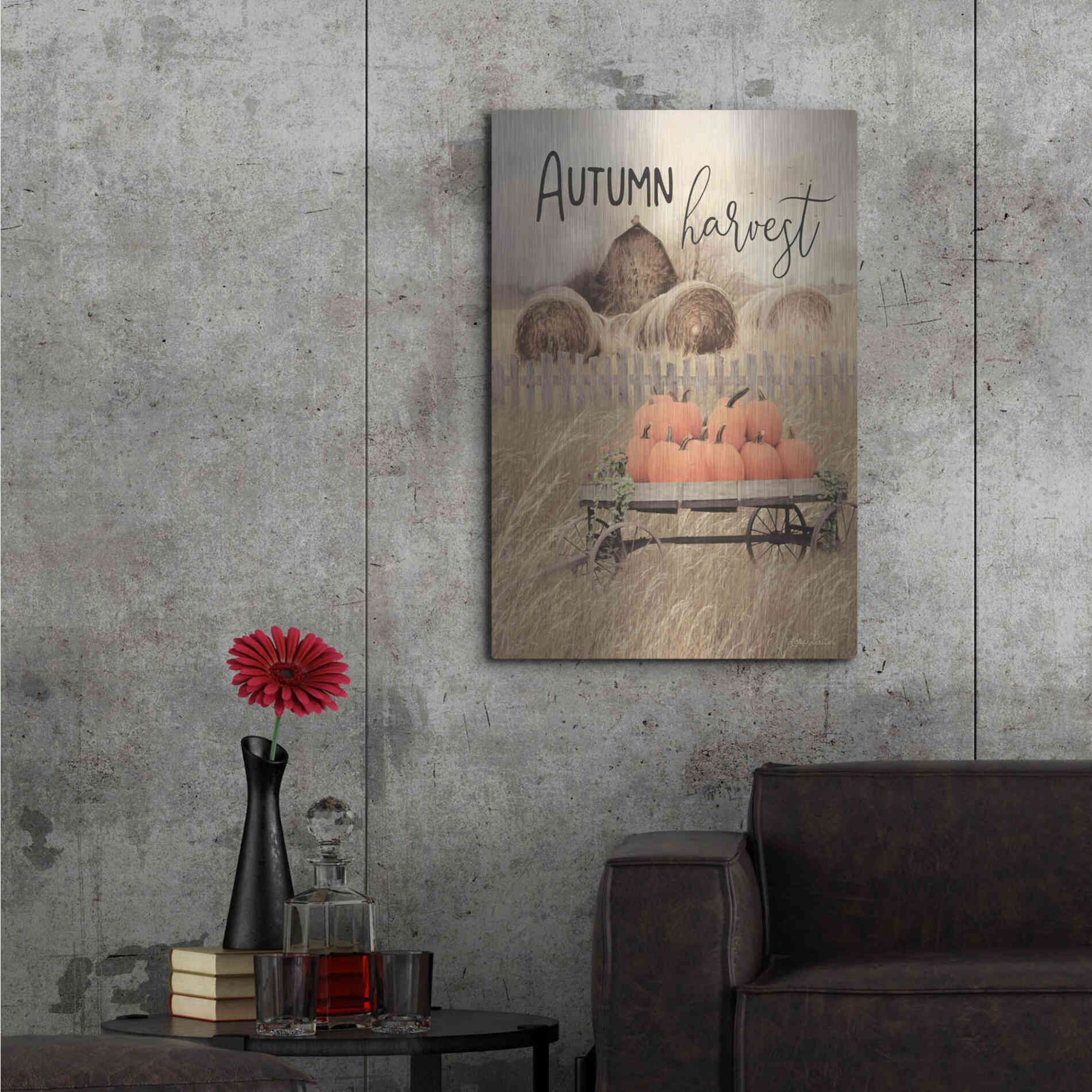 Luxe Metal Art 'Autumn Harvest' by Lori Deiter, Metal Wall Art,24x36