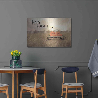 Luxe Metal Art 'Happy Harvest' by Lori Deiter, Metal Wall Art,36x24