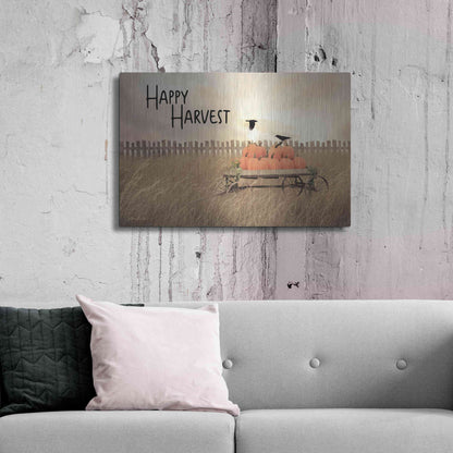 Luxe Metal Art 'Happy Harvest' by Lori Deiter, Metal Wall Art,36x24