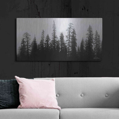 Luxe Metal Art 'Rocky's Trees' by Lori Deiter, Metal Wall Art,48x24