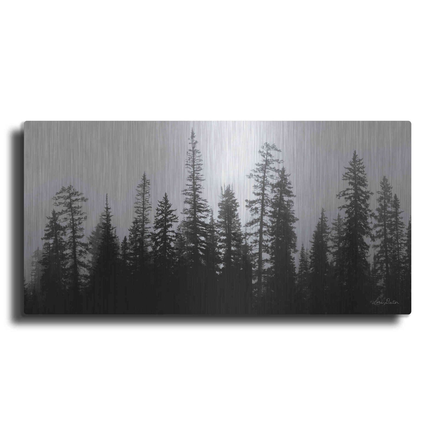 Luxe Metal Art 'Rocky's Trees' by Lori Deiter, Metal Wall Art