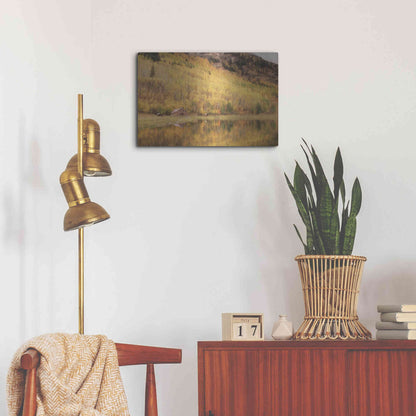 Luxe Metal Art 'San Juan Cabin' by Lori Deiter, Metal Wall Art,24x16