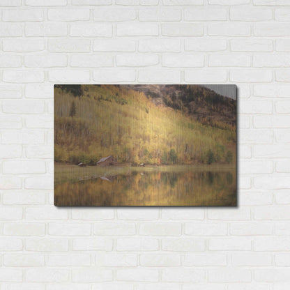 Luxe Metal Art 'San Juan Cabin' by Lori Deiter, Metal Wall Art,36x24
