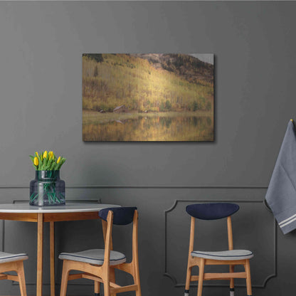 Luxe Metal Art 'San Juan Cabin' by Lori Deiter, Metal Wall Art,36x24