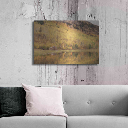 Luxe Metal Art 'San Juan Cabin' by Lori Deiter, Metal Wall Art,36x24