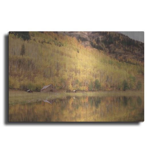 Luxe Metal Art 'San Juan Cabin' by Lori Deiter, Metal Wall Art