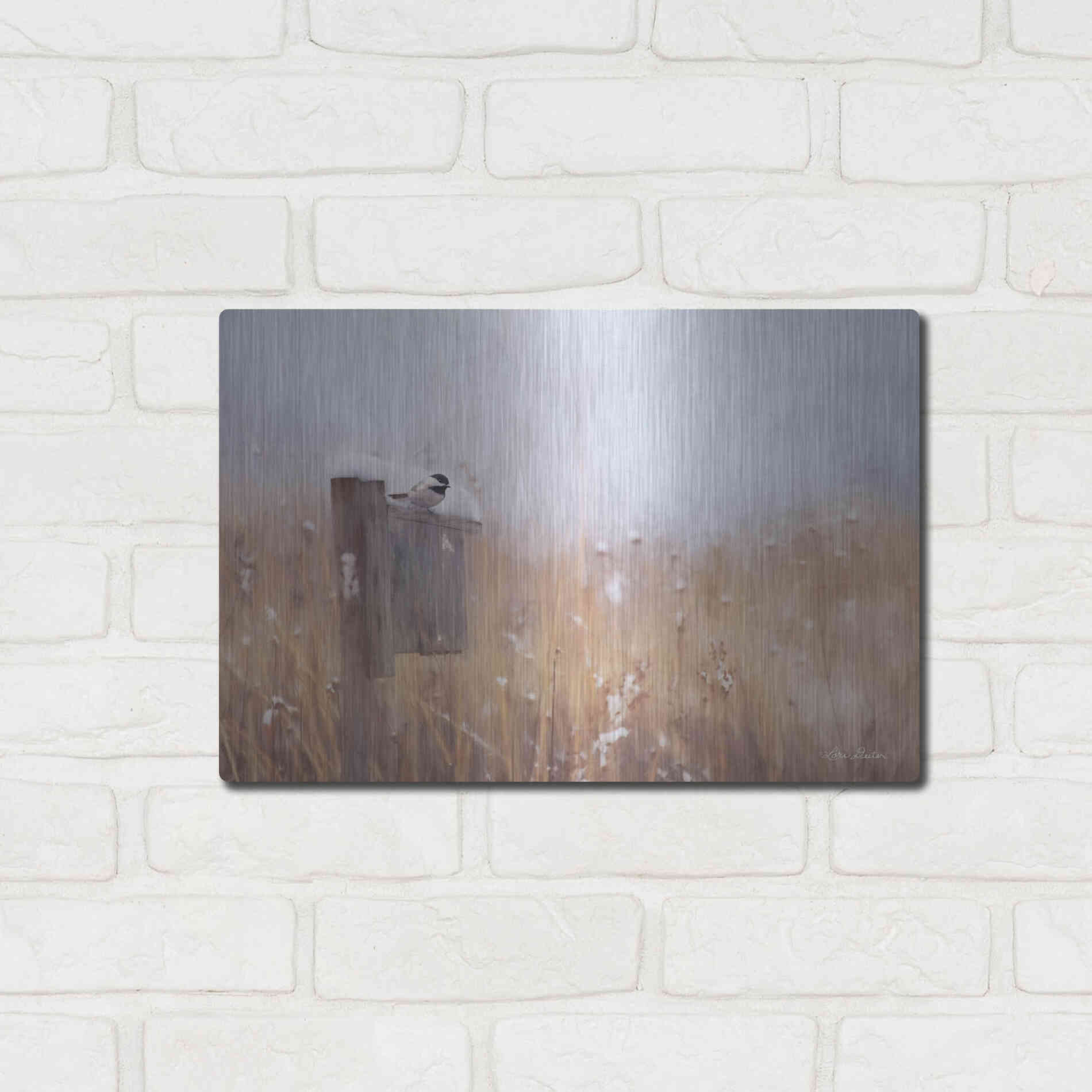 Luxe Metal Art 'Countdown Til Spring' by Lori Deiter, Metal Wall Art,16x12