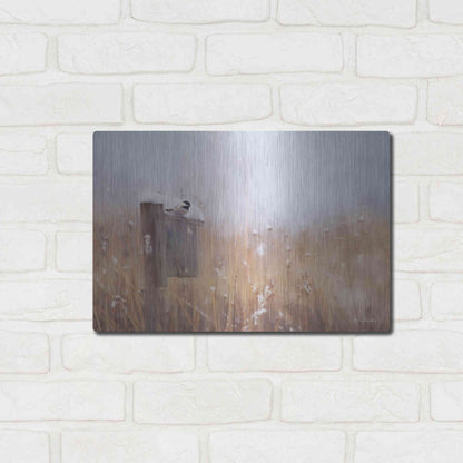 Luxe Metal Art 'Countdown Til Spring' by Lori Deiter, Metal Wall Art,16x12