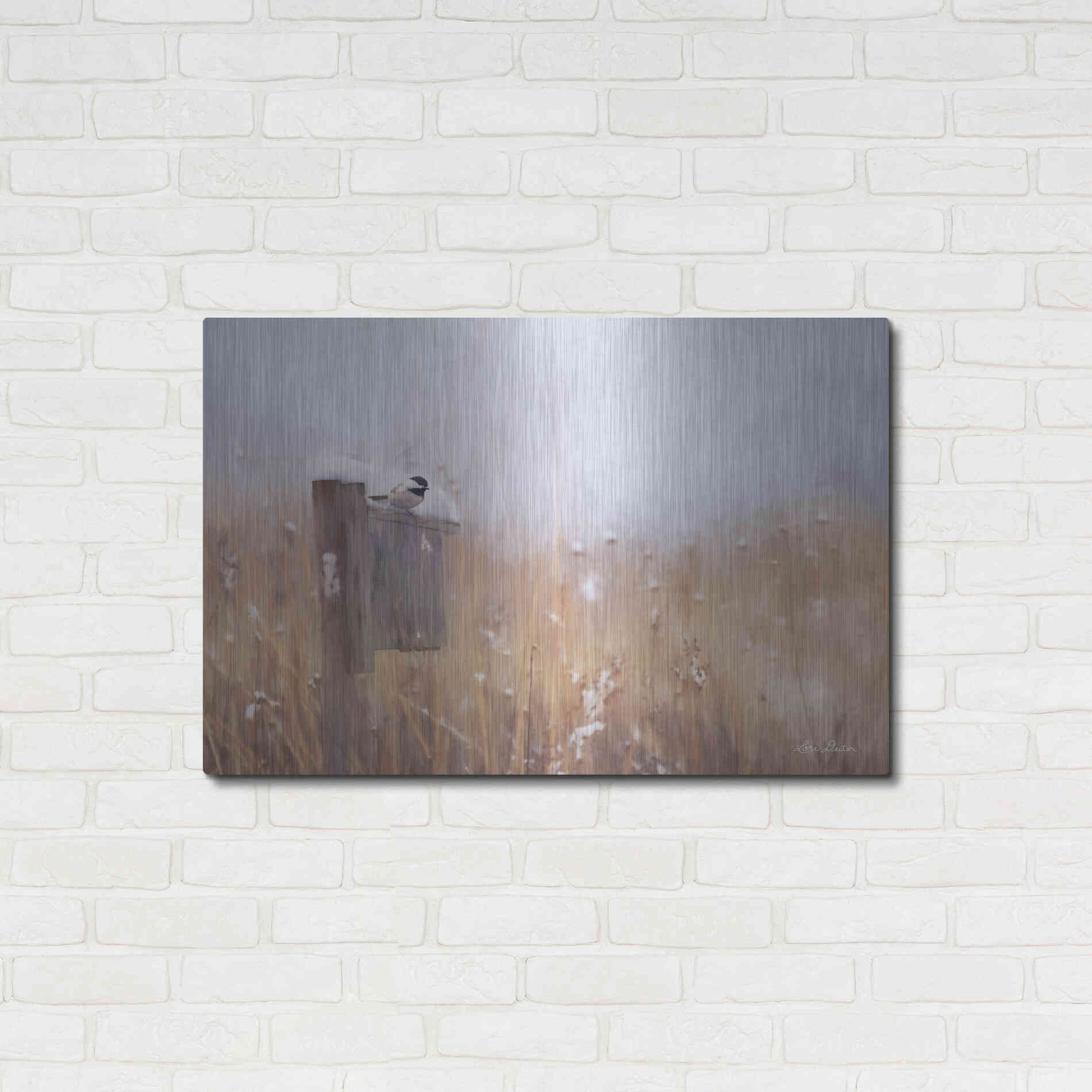 Luxe Metal Art 'Countdown Til Spring' by Lori Deiter, Metal Wall Art,36x24