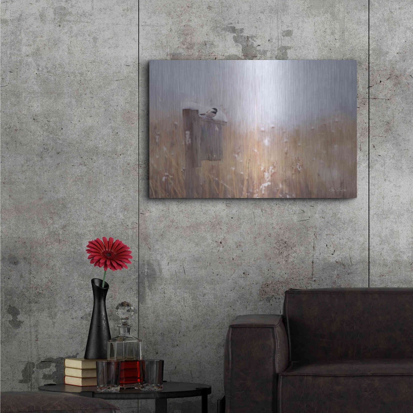 Luxe Metal Art 'Countdown Til Spring' by Lori Deiter, Metal Wall Art,36x24