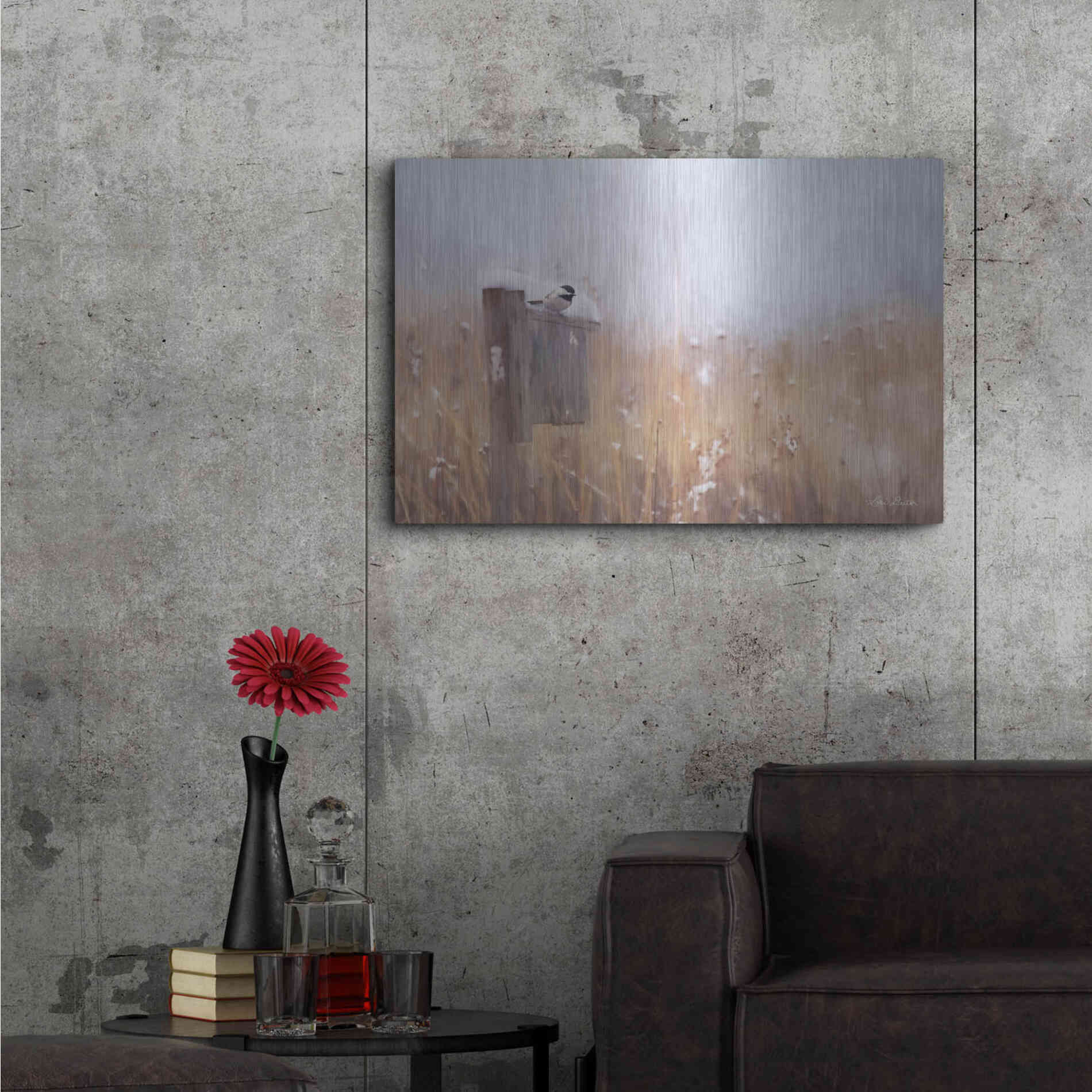Luxe Metal Art 'Countdown Til Spring' by Lori Deiter, Metal Wall Art,36x24