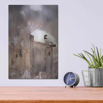 Luxe Metal Art 'Three Weeks Til Spring' by Lori Deiter, Metal Wall Art,12x16