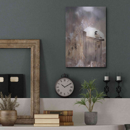 Luxe Metal Art 'Three Weeks Til Spring' by Lori Deiter, Metal Wall Art,12x16