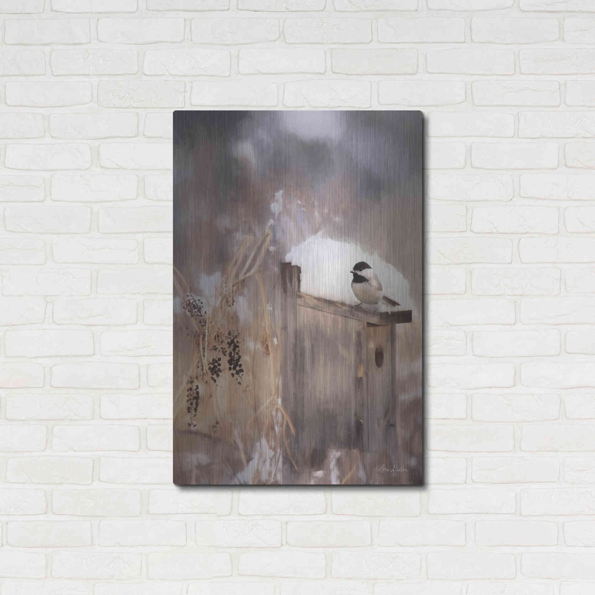 Luxe Metal Art 'Three Weeks Til Spring' by Lori Deiter, Metal Wall Art,24x36
