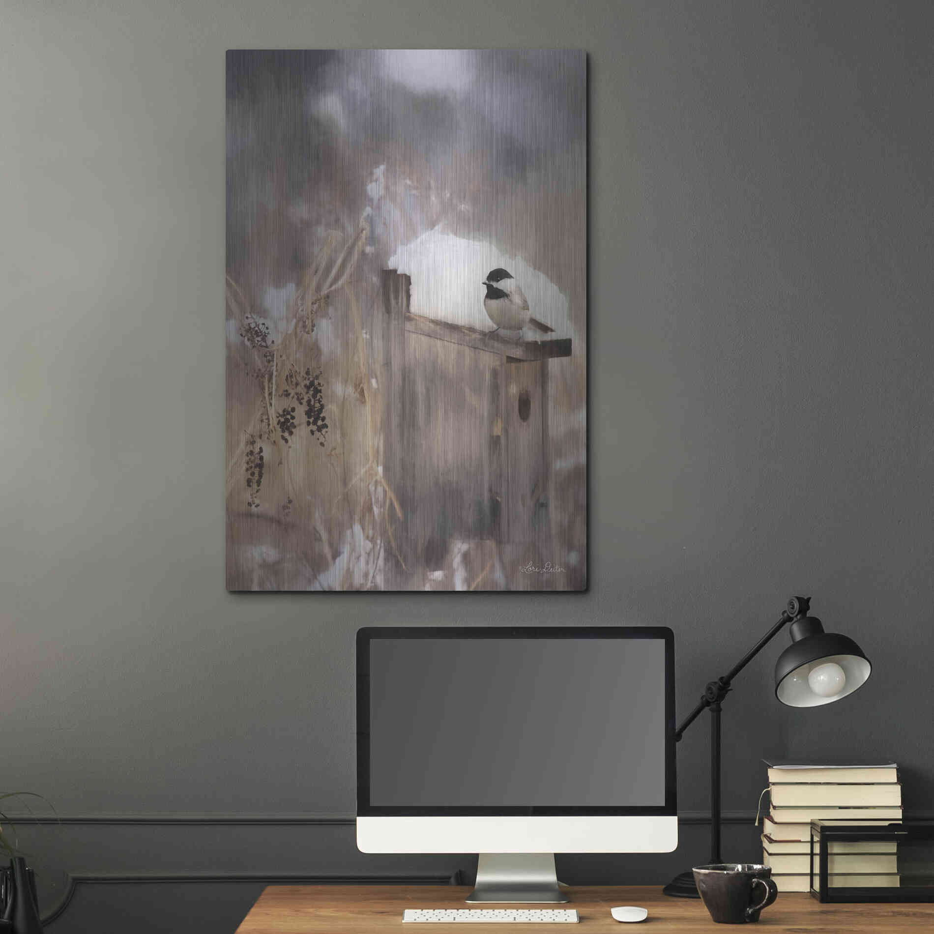 Luxe Metal Art 'Three Weeks Til Spring' by Lori Deiter, Metal Wall Art,24x36