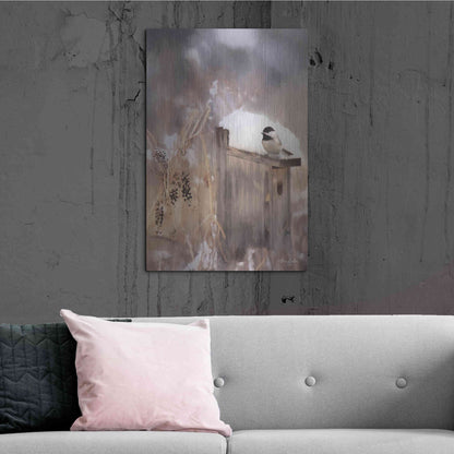 Luxe Metal Art 'Three Weeks Til Spring' by Lori Deiter, Metal Wall Art,24x36