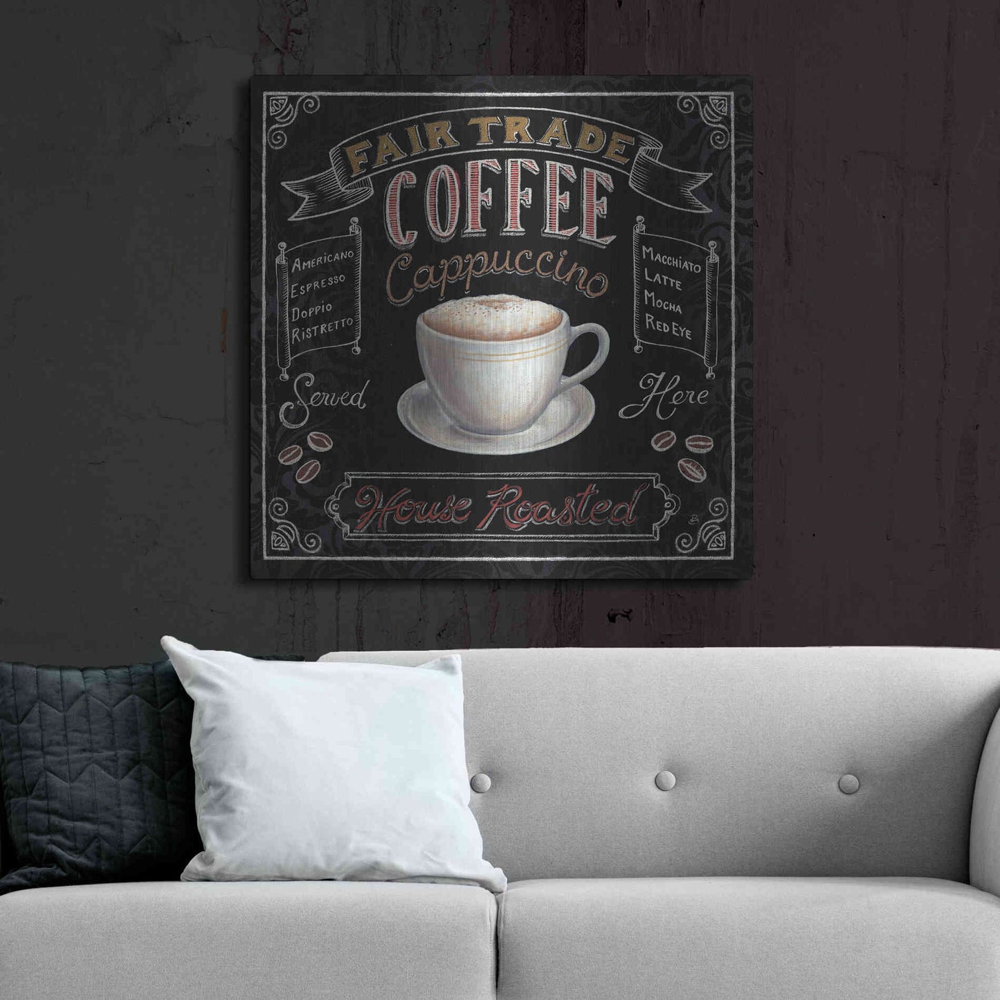 Luxe Metal Art 'Morning Treat Square I' by Daphne Brissonet, Metal Wall Art,36x36