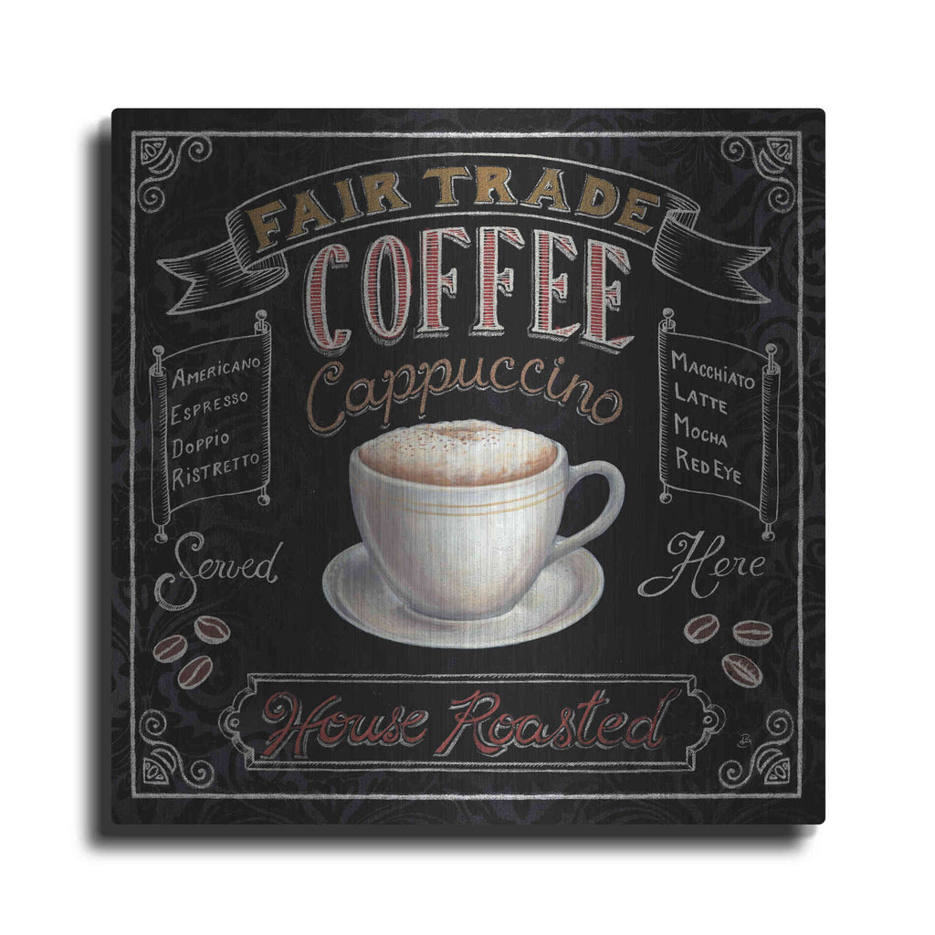 Luxe Metal Art 'Morning Treat Square I' by Daphne Brissonet, Metal Wall Art