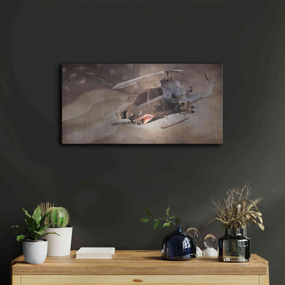 Luxe Metal Art 'Freedom Fighter' by Lori Deiter, Metal Wall Art,24x12