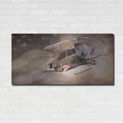 Luxe Metal Art 'Freedom Fighter' by Lori Deiter, Metal Wall Art,48x24