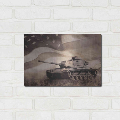 Luxe Metal Art 'The Liberator Tank' by Lori Deiter, Metal Wall Art,16x12