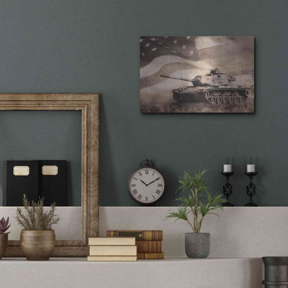 Luxe Metal Art 'The Liberator Tank' by Lori Deiter, Metal Wall Art,16x12
