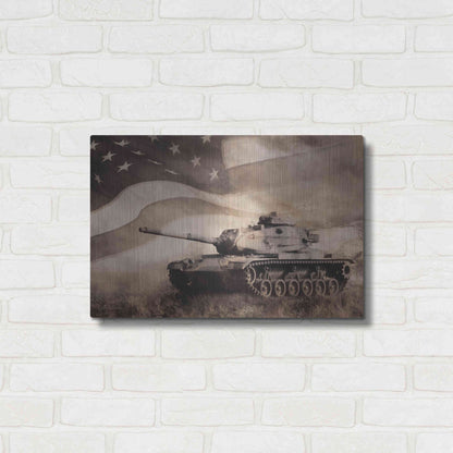 Luxe Metal Art 'The Liberator Tank' by Lori Deiter, Metal Wall Art,24x16