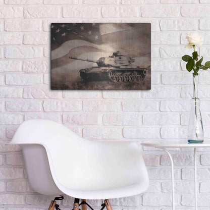 Luxe Metal Art 'The Liberator Tank' by Lori Deiter, Metal Wall Art,24x16