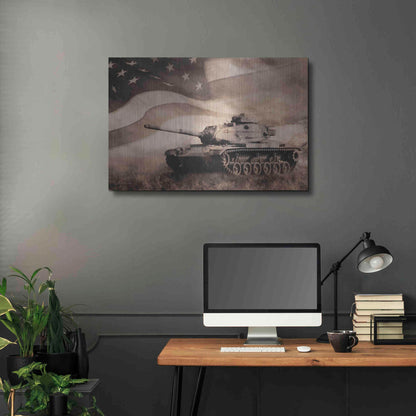 Luxe Metal Art 'The Liberator Tank' by Lori Deiter, Metal Wall Art,36x24