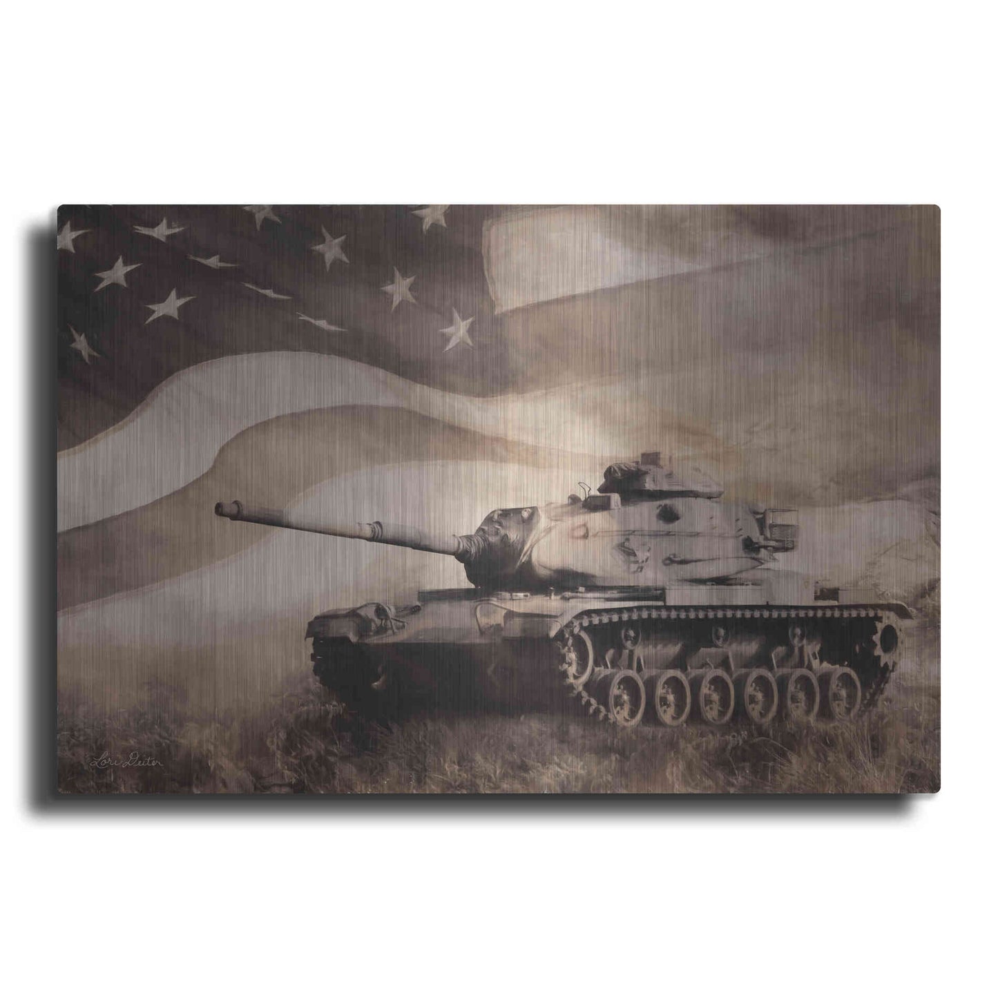 Luxe Metal Art 'The Liberator Tank' by Lori Deiter, Metal Wall Art