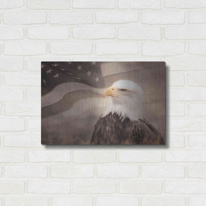 Luxe Metal Art 'US Symbols' by Lori Deiter, Metal Wall Art,24x16