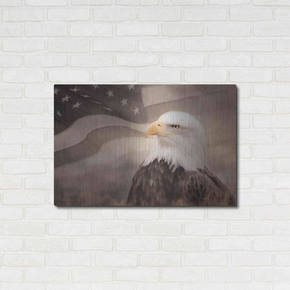 Luxe Metal Art 'US Symbols' by Lori Deiter, Metal Wall Art,36x24