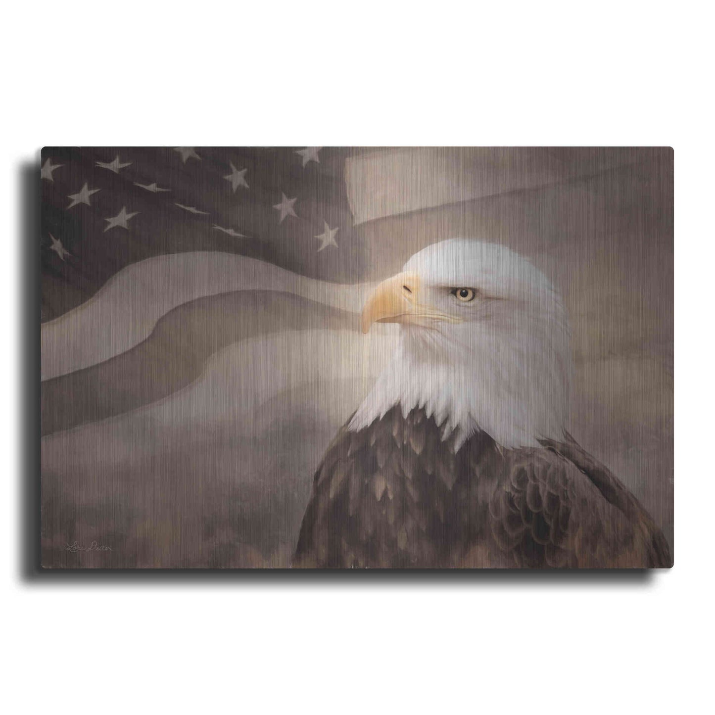 Luxe Metal Art 'US Symbols' by Lori Deiter, Metal Wall Art