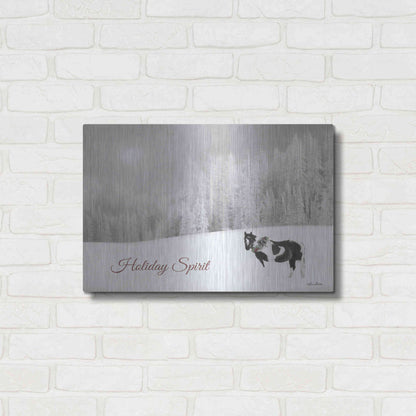 Luxe Metal Art 'Holiday Spirit' by Lori Deiter, Metal Wall Art,24x16