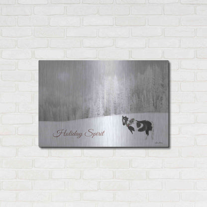 Luxe Metal Art 'Holiday Spirit' by Lori Deiter, Metal Wall Art,36x24