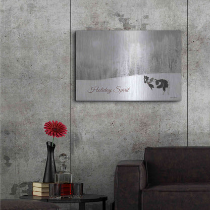Luxe Metal Art 'Holiday Spirit' by Lori Deiter, Metal Wall Art,36x24