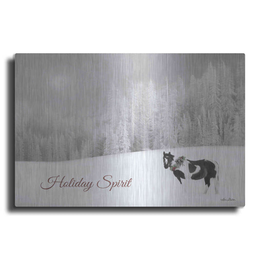 Luxe Metal Art 'Holiday Spirit' by Lori Deiter, Metal Wall Art