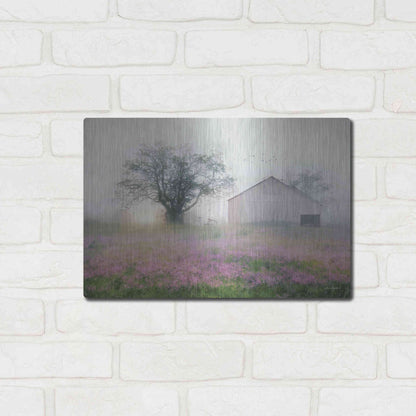 Luxe Metal Art 'Summer Sunrise' by Lori Deiter, Metal Wall Art,16x12